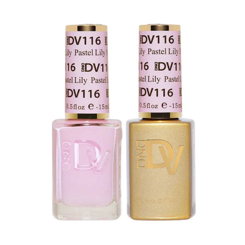 DND DIVA Duo Gel Matching Color 116 Pastel Lily