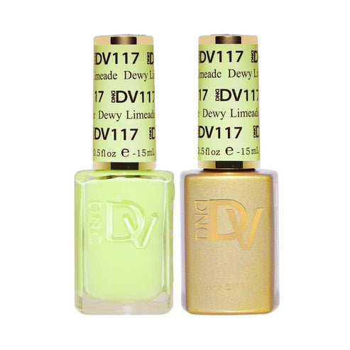 DND DIVA Duo Gel Matching Color 117 Dewy Limeade