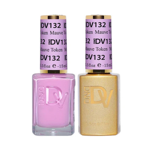 DND DIVA Duo Gel Matching Color 132 Mauve Token