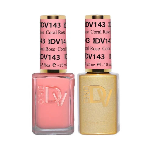 DND DIVA Duo Gel Matching Color 143 Coral Rose