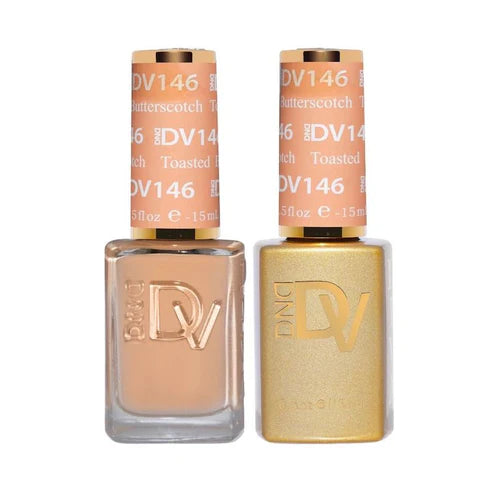 DND DIVA Duo Gel Matching Color 146 Toasted Butterscotch