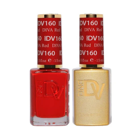 DND DIVA Duo Gel Matching Color 160 DIVA Red