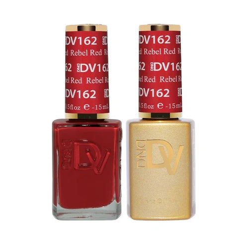 DND DIVA Duo Gel Matching Color 162 Rebel Red