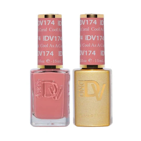DND DIVA Duo Gel Matching Color 174 Cool As A Coral