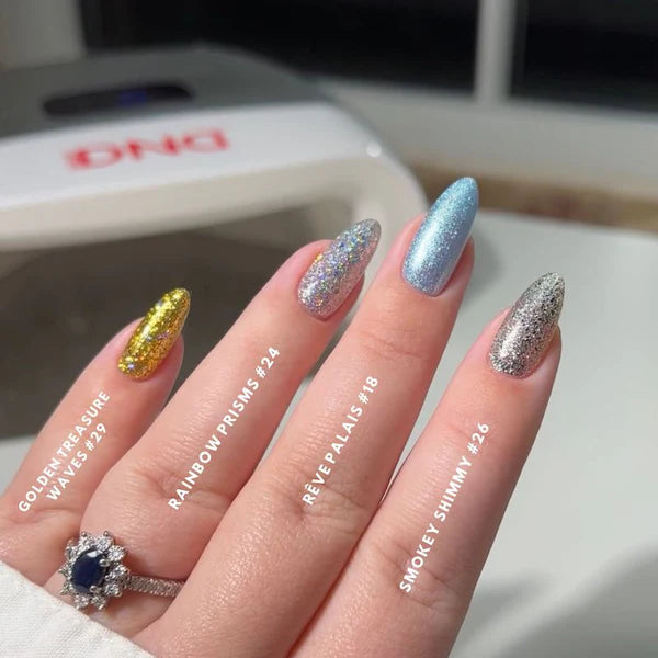 DND DIVA Duo Gel Matching Color 026 Smokey Shimmy