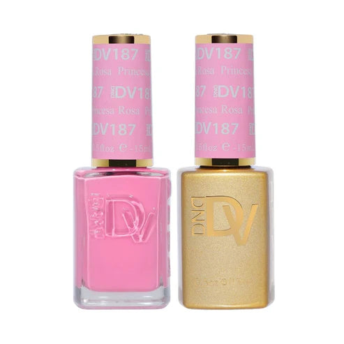 DND DIVA Duo Gel Matching Color 187 Princesa Rosa
