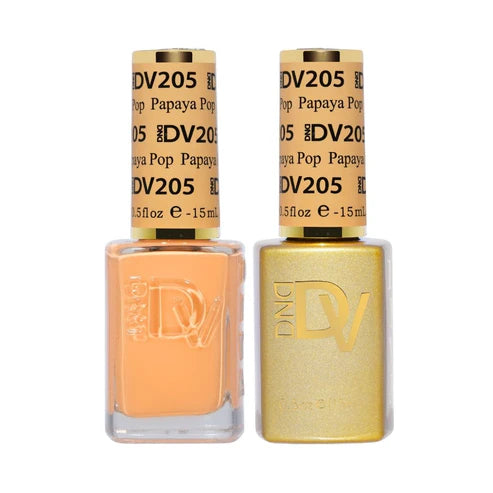 DND DIVA Duo Gel Matching Color 205 Papaya Pop