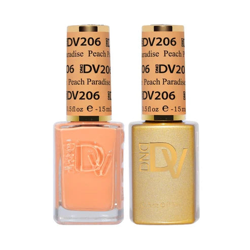 DND DIVA Duo Gel Matching Color 206 Peach Paradise