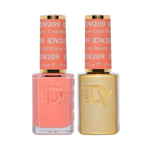 DND DIVA Duo Gel Matching Color 209 Coral Breeze