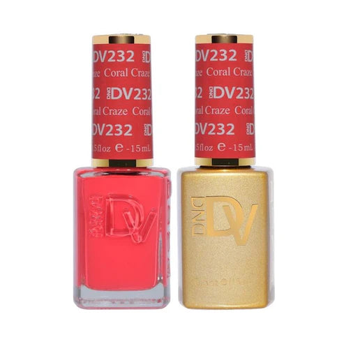 DND DIVA Duo Gel Matching Color 232 Coral Craze
