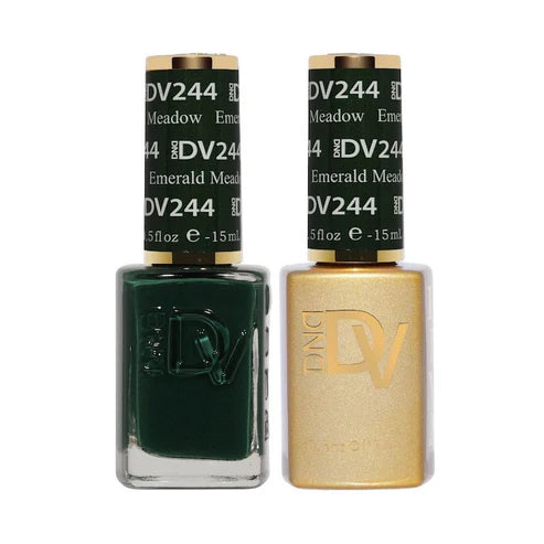 DND DIVA Duo Gel Matching Color 244 Emerald Meadow