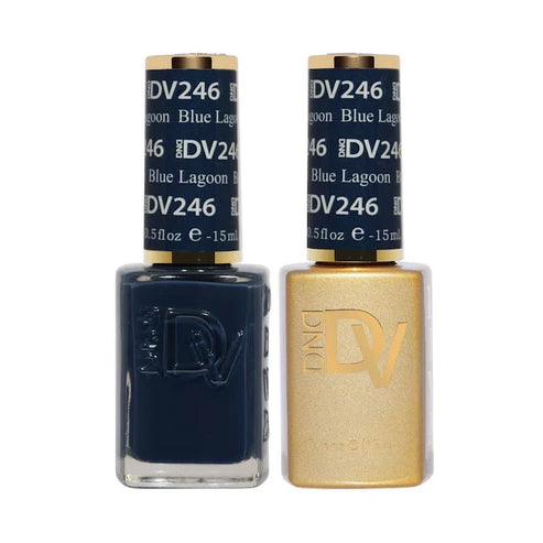 DND DIVA Duo Gel Matching Color 246 Blue Lagoon