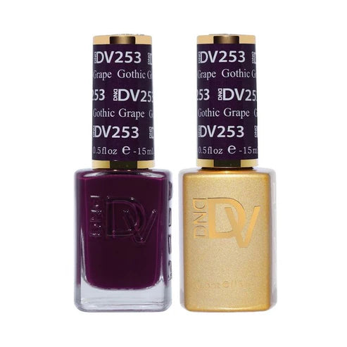 DND DIVA Duo Gel Matching Color 253 Gothic Grape