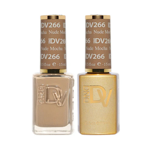 DND DIVA Duo Gel Matching Color 266 Nude Mocha