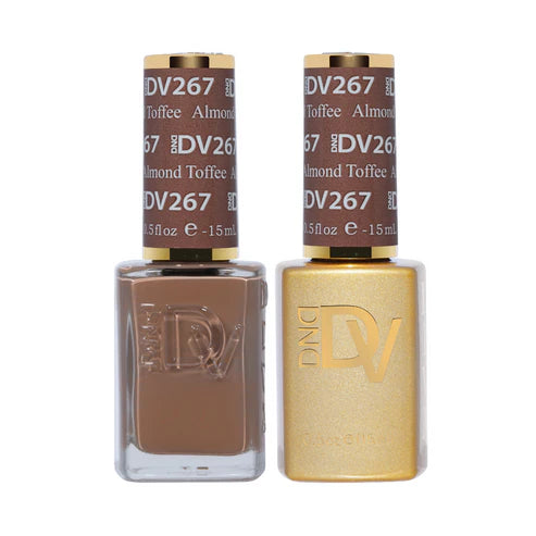 DND DIVA Duo Gel Matching Color 267 Almond Toffee
