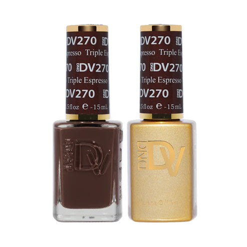 DND DIVA Duo Gel Matching Color 270 Triple Espresso