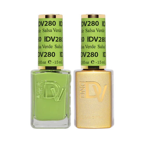 DND DIVA Duo Gel Matching Color 280 Salsa Verde