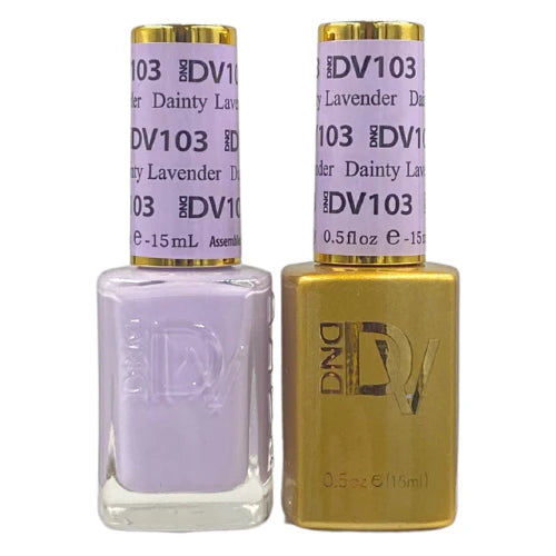 DND DIVA Duo Gel Matching Color 103 Dainty Lavender