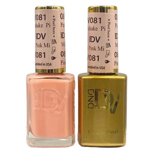 DND DIVA Duo Gel Matching Color 081 Pink Milkshake