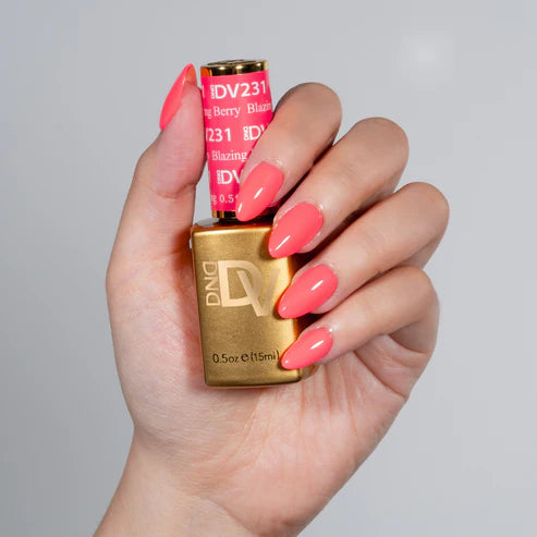 DND DIVA Duo Gel Matching Color 231 Blazing Berry
