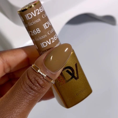 DND DIVA Duo Gel Matching Color 268 Cedar-liciou