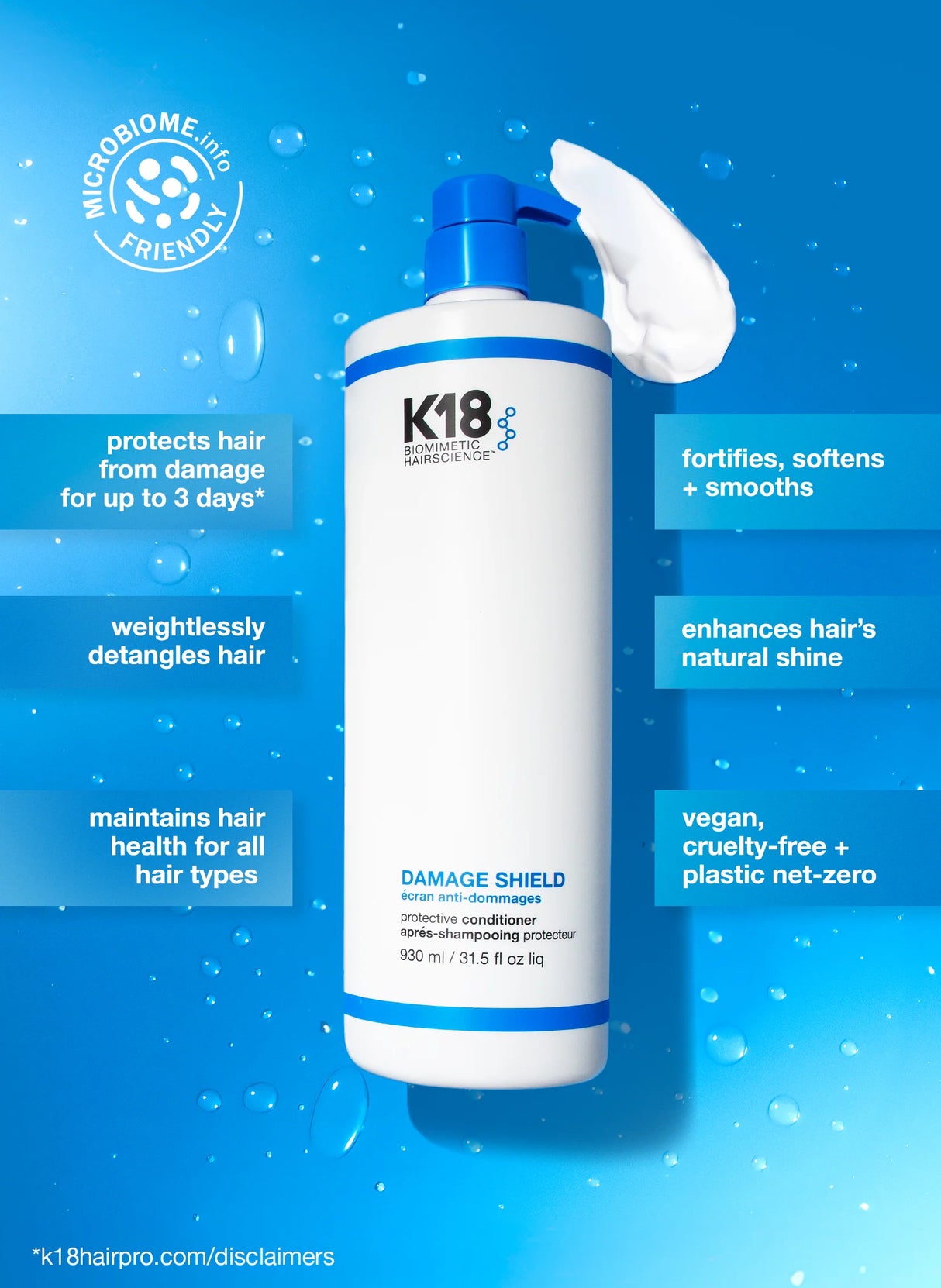 K18 Biomimetic Hairscience Damage Shield Protective Conditioner 31.5 fl. oz.