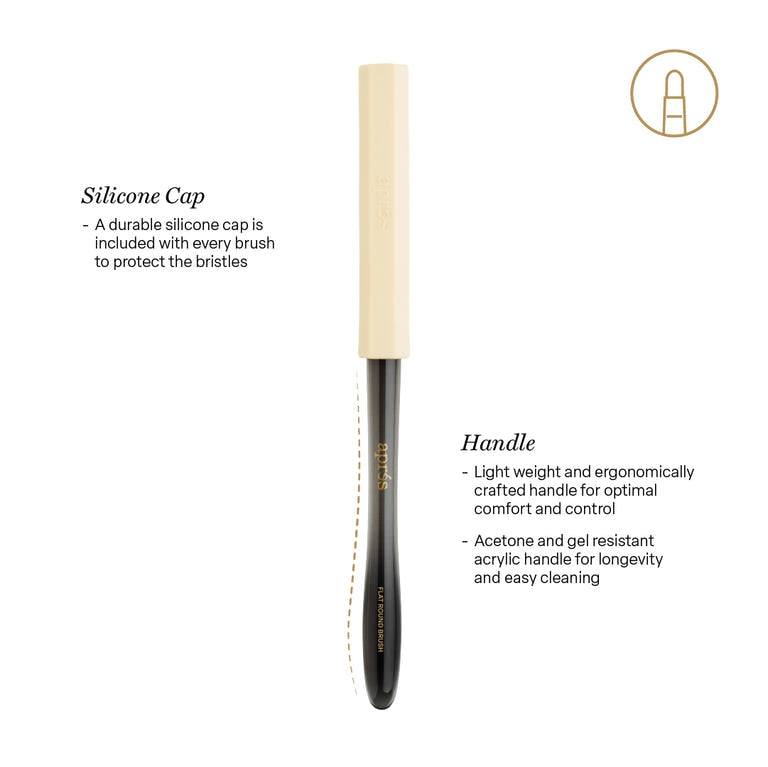Aprés Gel Flat Round Brush