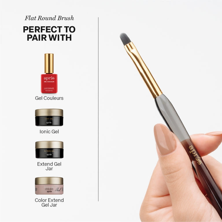 Aprés Gel Flat Round Brush