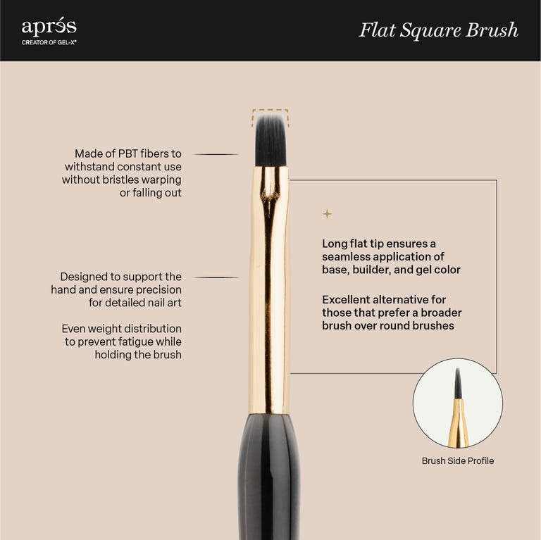 Aprés Gel Flat Square Brush