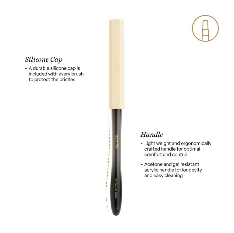 Aprés Gel Flat Square Brush