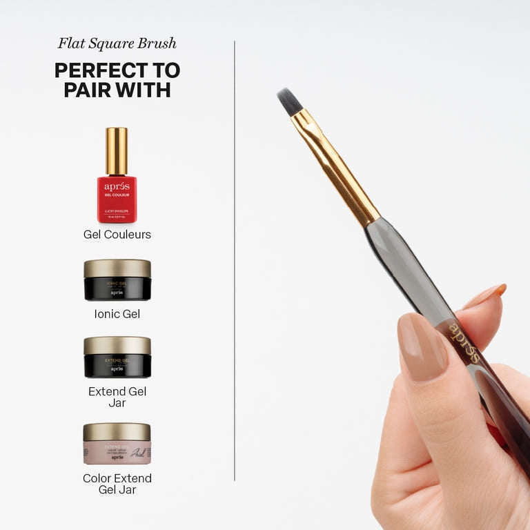 Aprés Gel Flat Square Brush