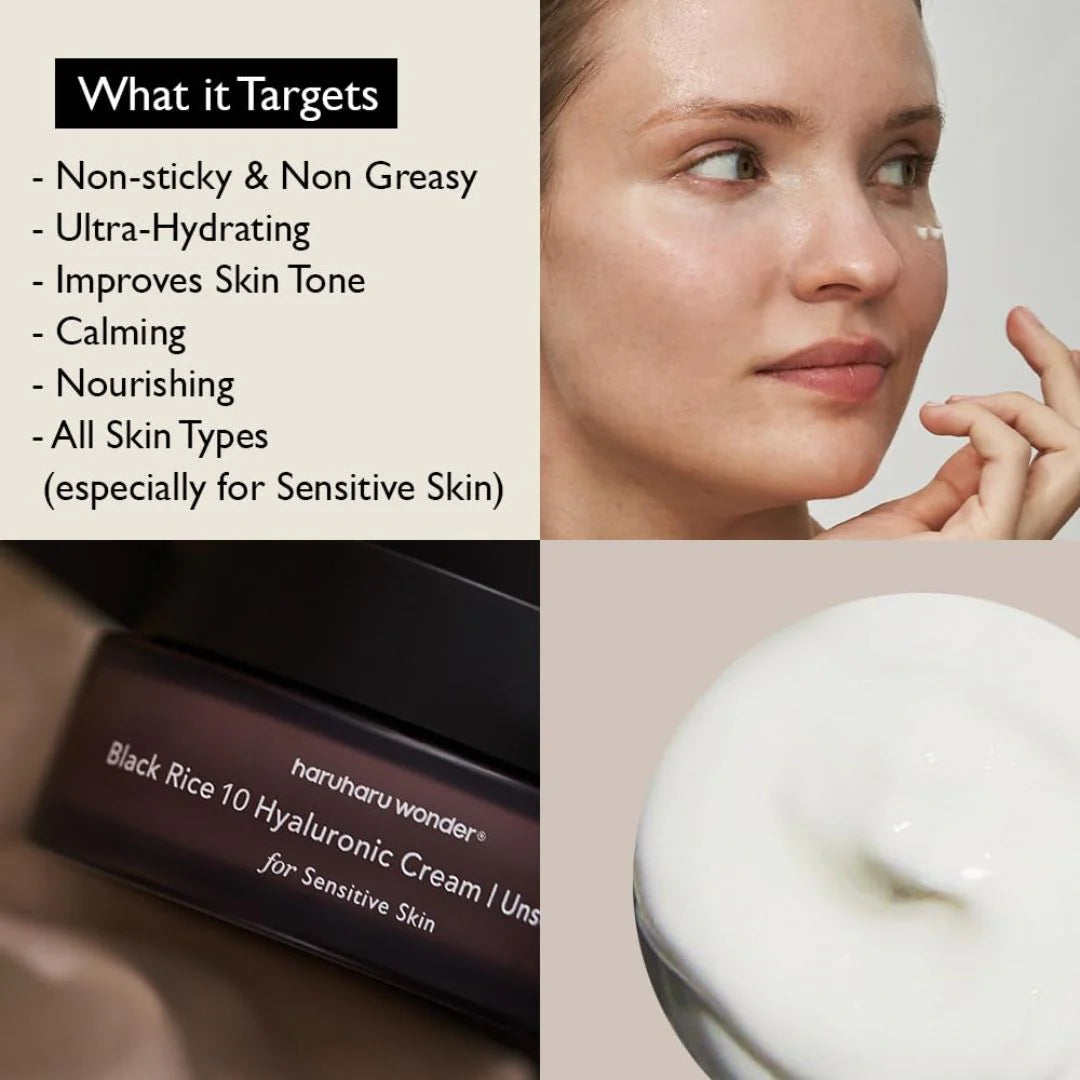 HARUHARU WONDER Black Rice Hyaluronic Cream 50ml Renew (Unscented)