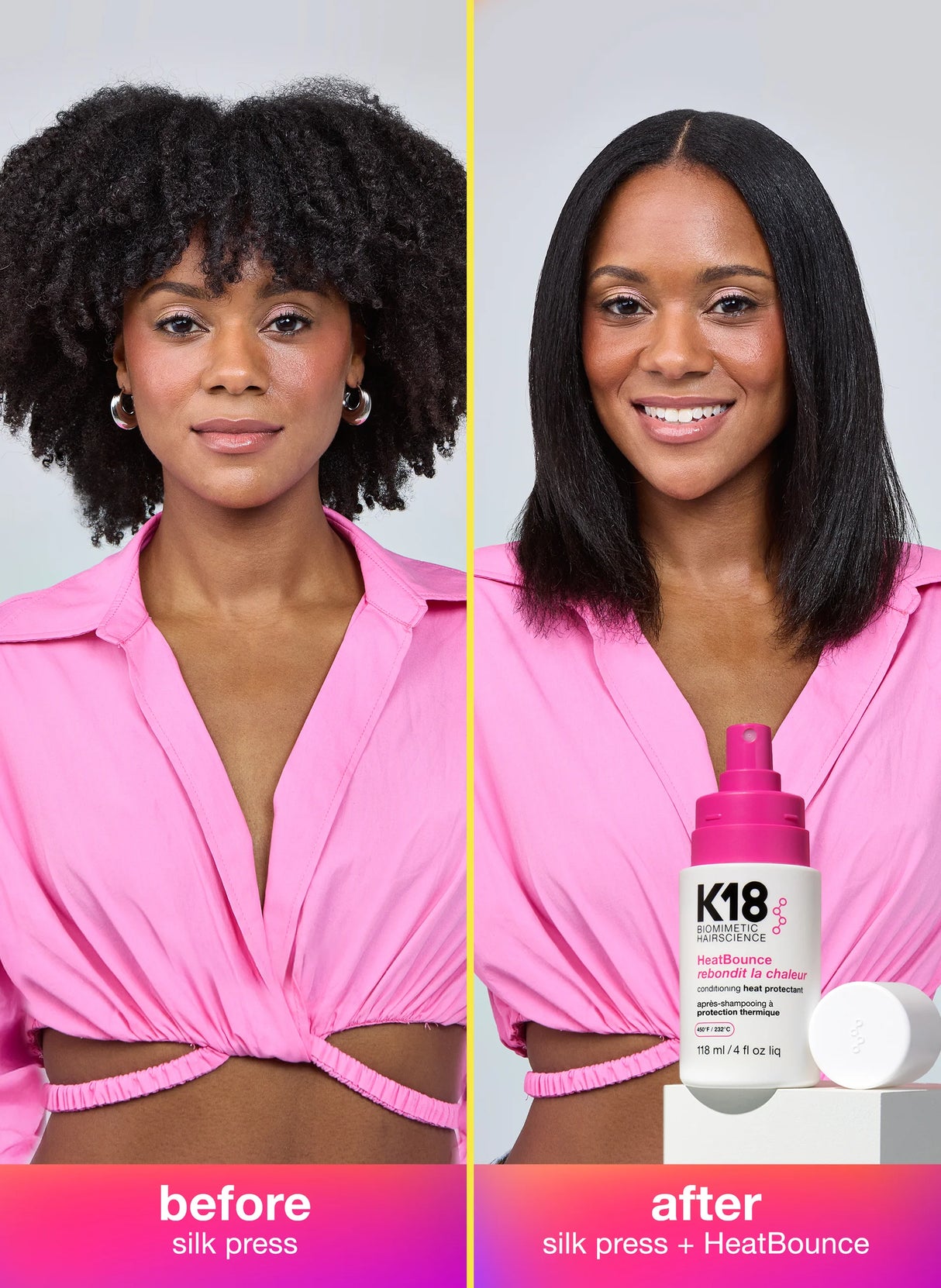 K18 Biomimetic Hairscience Heat Bounce Conditioning Heat Protectant 4 fl. oz.