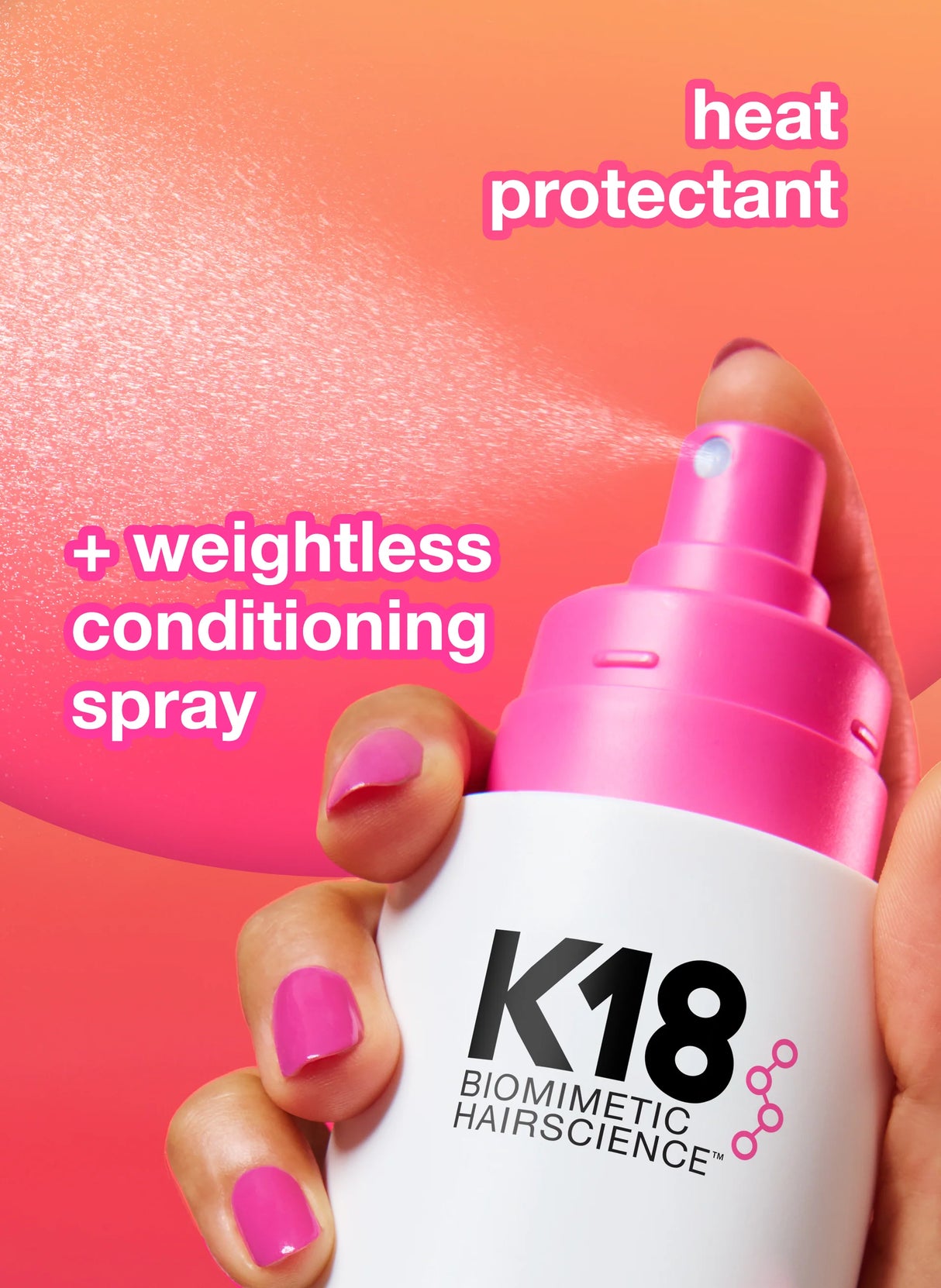 K18 Biomimetic Hairscience Heat Bounce Conditioning Heat Protectant 4 fl. oz.