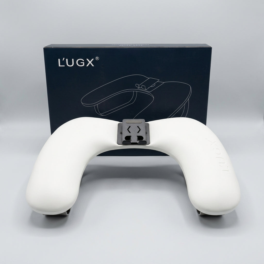 L'UGX PU Leather Arm Rest with 360° Rotating Phone Holder