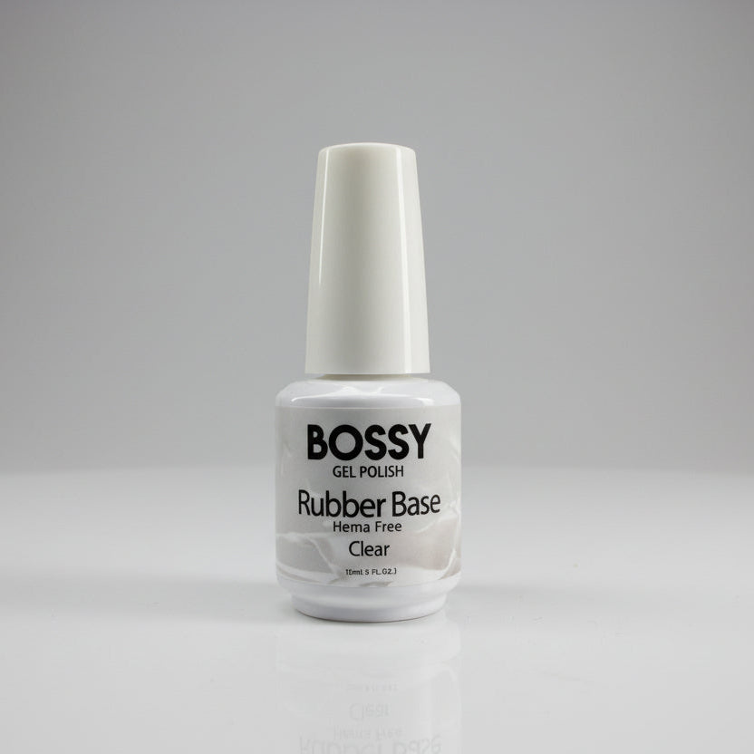 Bossy Rubber Base Coat CLEAR (15ml) (HEMA FREE)