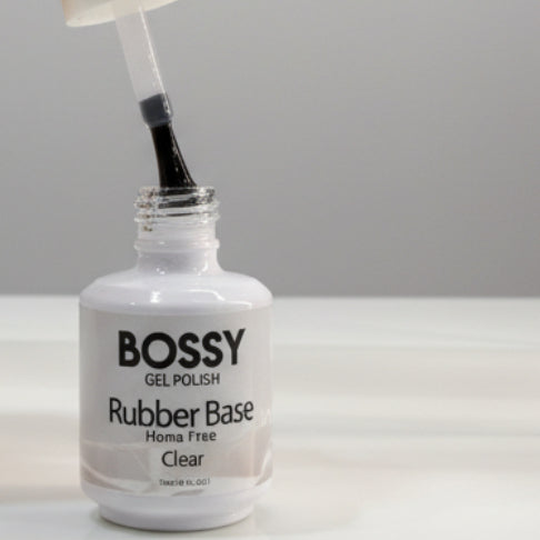Bossy Rubber Base Coat CLEAR (15ml) (HEMA FREE)