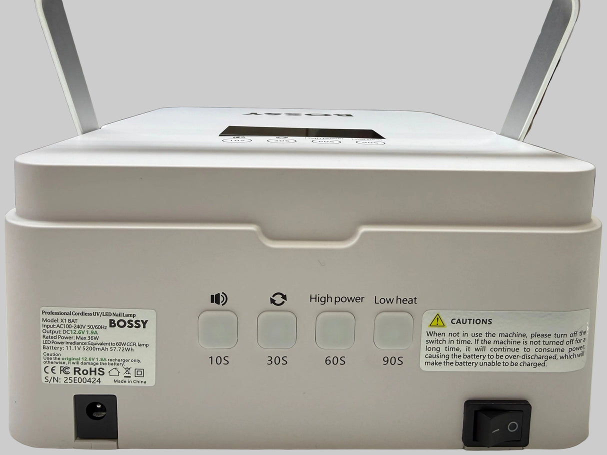 BOSSY UV/LED Lamp 60W Model X1 BAT (Cordless)