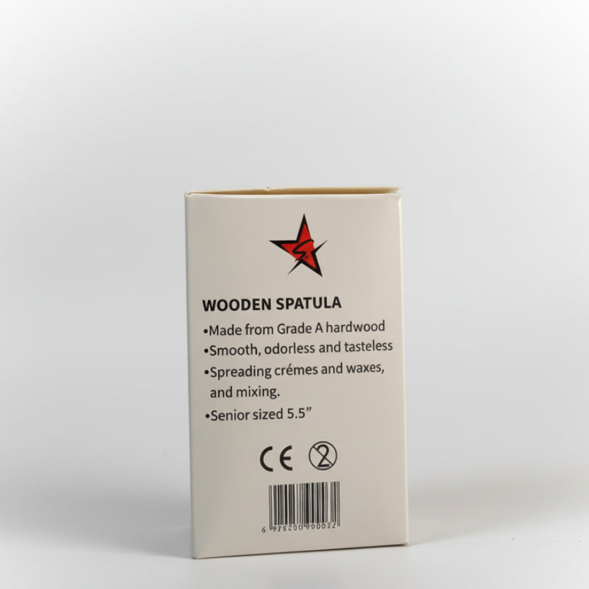 Silver Star Wood Stick Spatula 5.5" (500pcs)