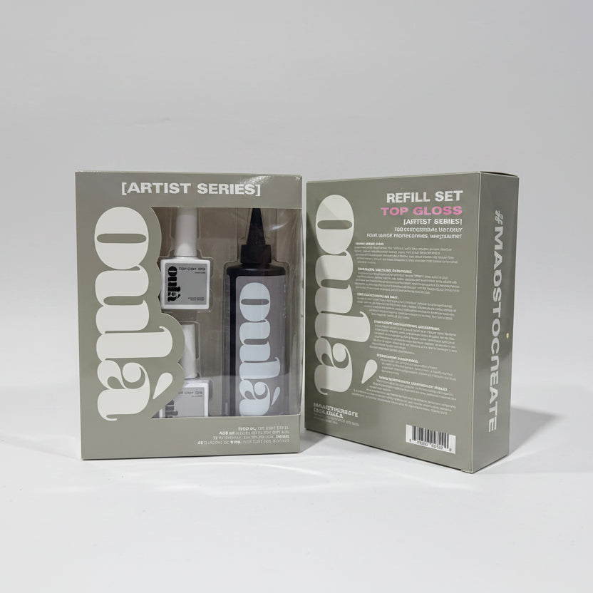 OULA Gel Polish Artist Series OUE01 Top Coat 000 Top Gloss Refill 180 mL
