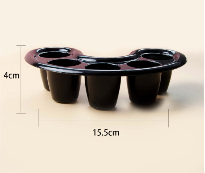 JNBS Plastic Nail Soak-Off Bowls (Set of 2) | Manicure Care Trays 9016 - Assorted color