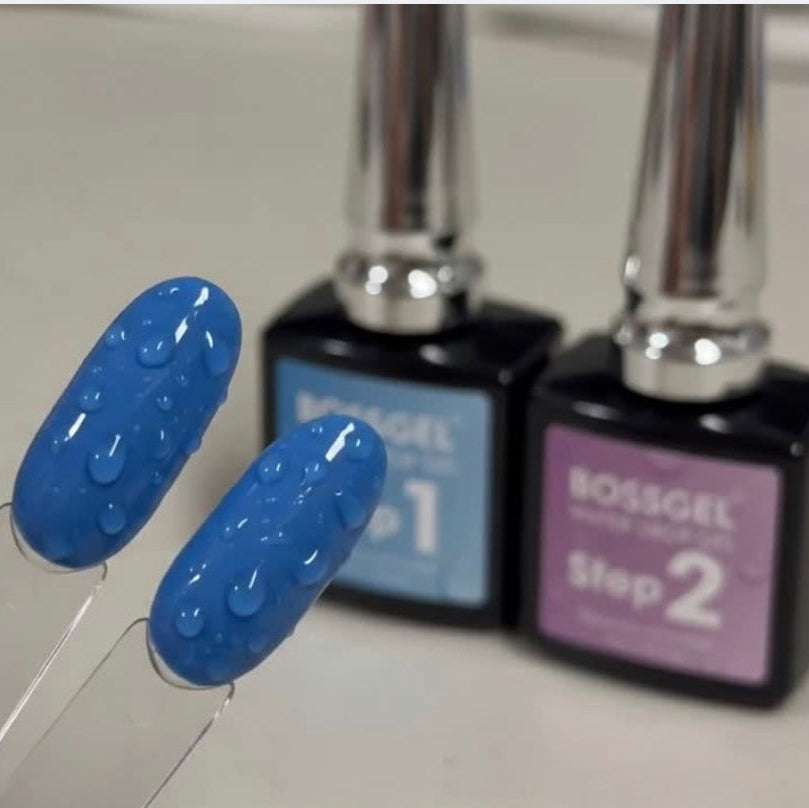 Bossy 3D Crystal Water Drop Nail Art Gel Kit – Clear Non-Wipe Sculpting Top Coat (15mL)