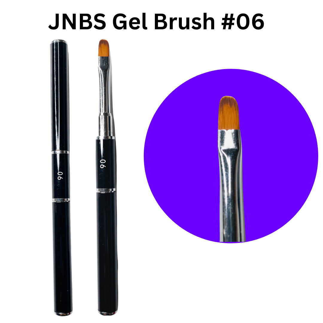 JNBS Black Round Gel Brush (Lid included)