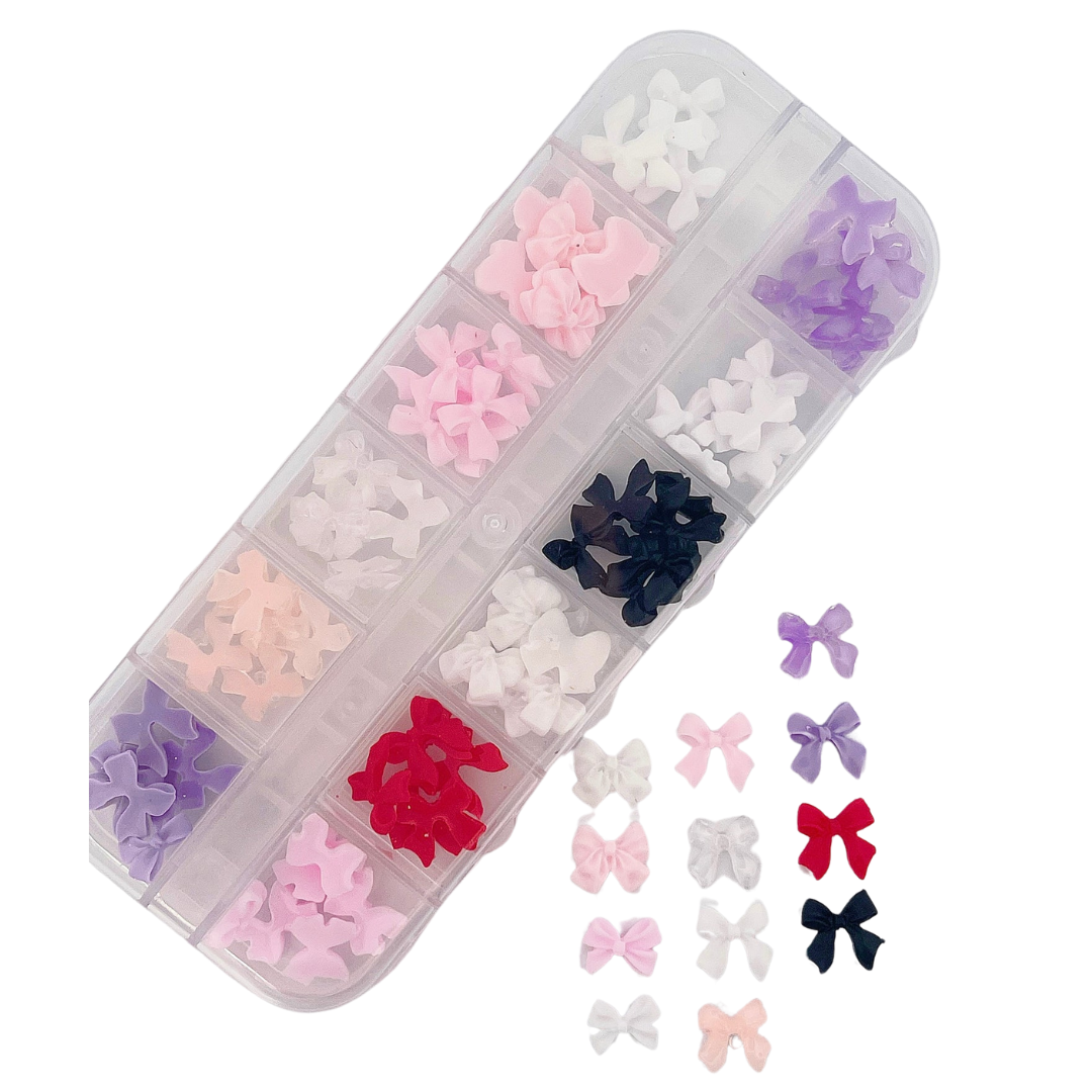 JNBS Nail Charm Sweet Bow Set 7417 (12 Grids)