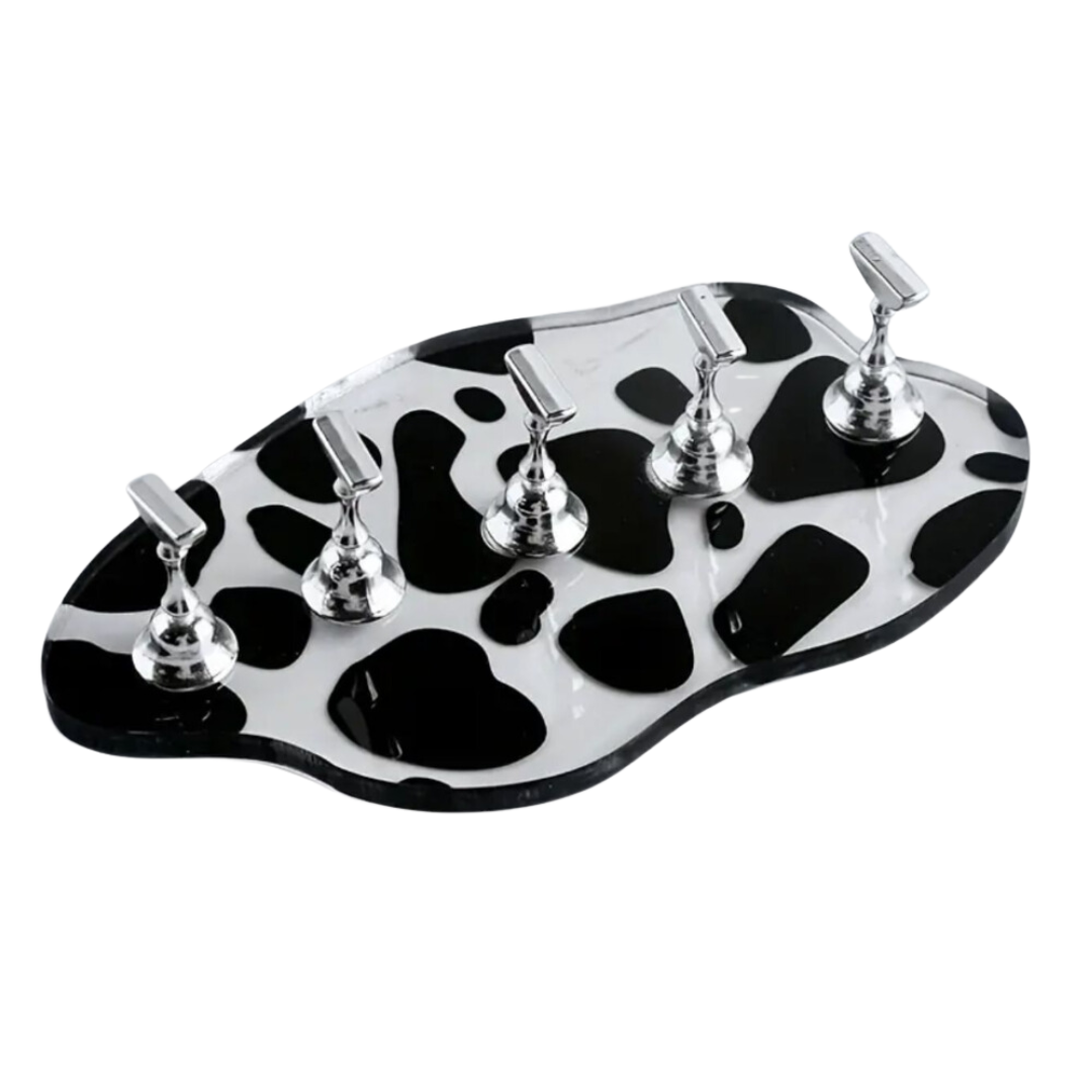 JNBS Magnetic Press On Tip Holder Display Stand Silver