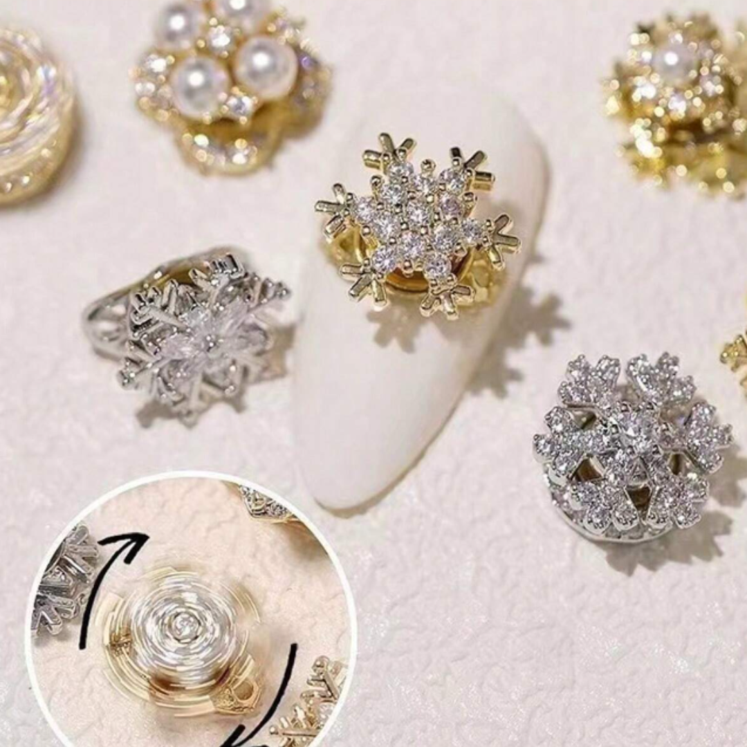 JNBS Metal Rotatable Bearing Spinner Nail Art Decorations (10pcs/bag)