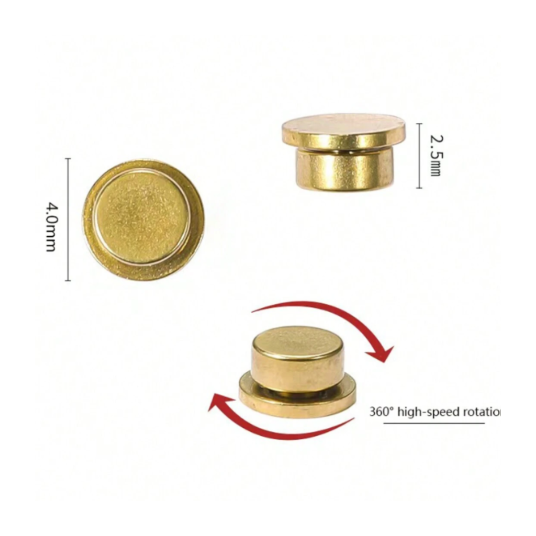 JNBS Metal Rotatable Bearing Spinner Nail Art Decorations (10pcs/bag)