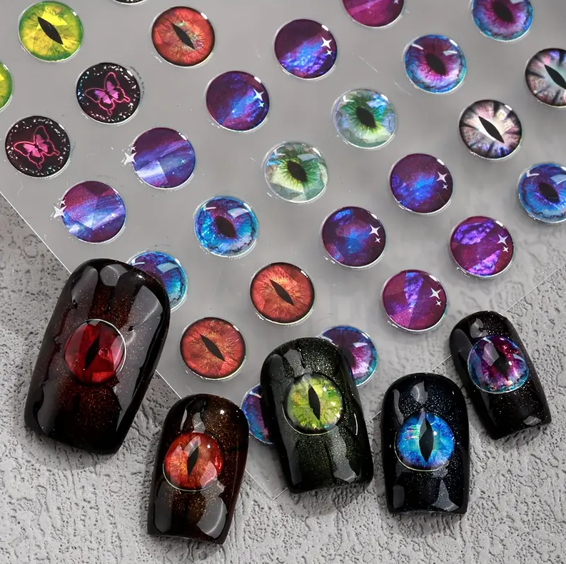 JNBS Nail Sticker Halloween Cat's Eye