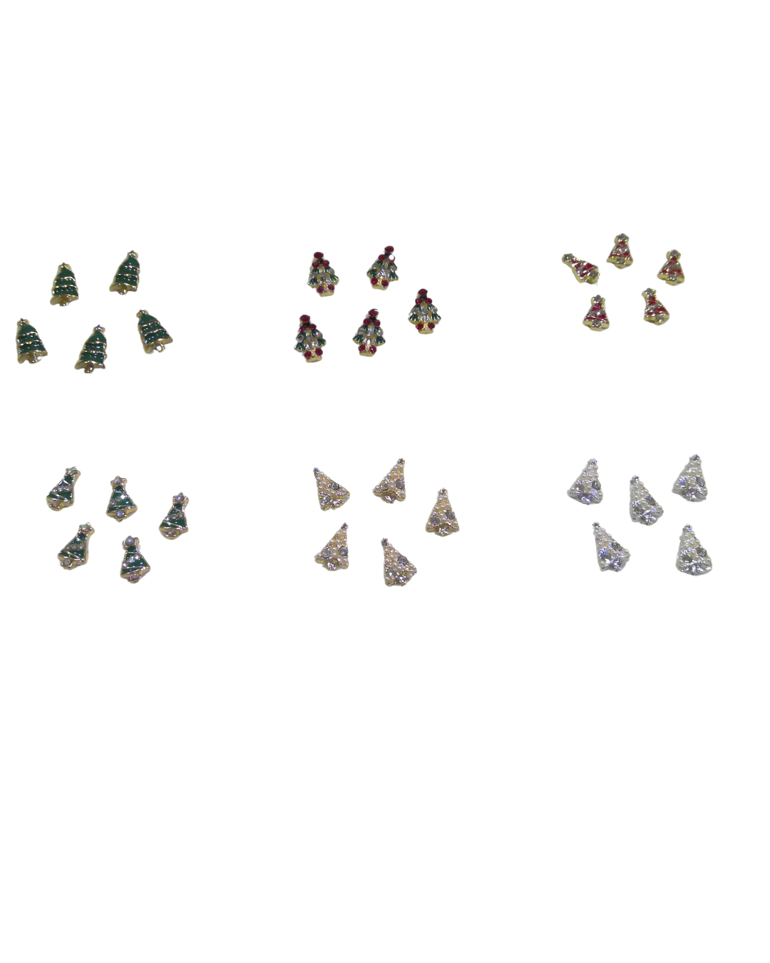 JNBS Nail Charm Festive Christmas Tree (Various Styles) (10pcs/bag)