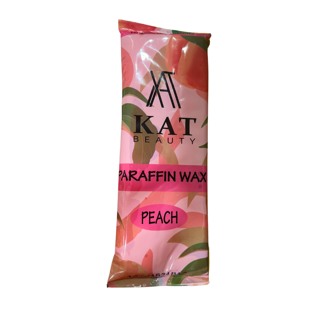 PINK PEACH PARAFFIN BLOCK IN A POUCH FROM KAT BEAUTY BRAND